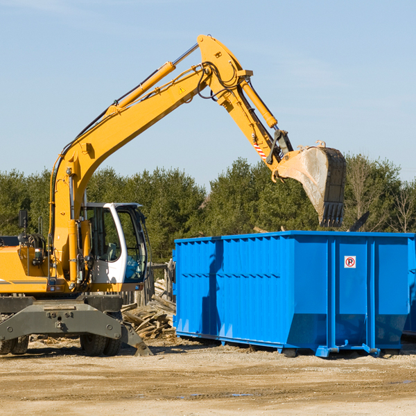 what size residential dumpster rentals are available in Cedar Rock NC